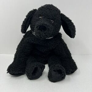 Two Blind Brothers Shadow Black Dog Puppy‎ Plush Soft Floppy Stuffed Animal 15"